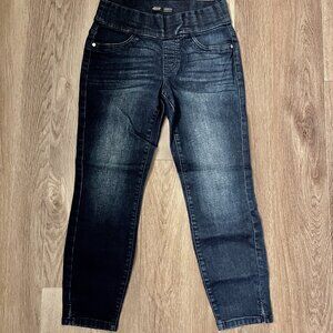 Vera Wang Simply Vera Jegging Capri Blue Denim Size 2